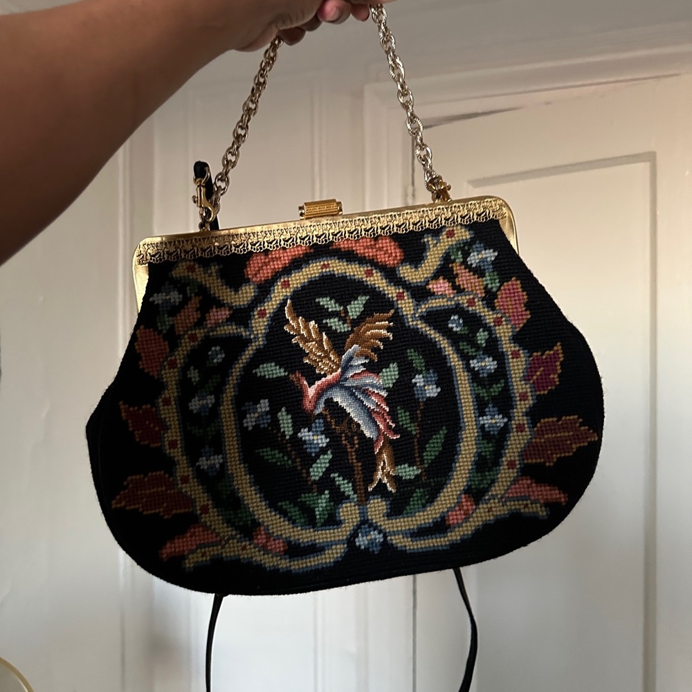 Beck Creations Vintage Needlepoint Bag